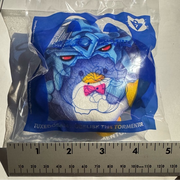 Sanrio Yu-Gi-Oh x Hello Kitty McDonalds Happy Meal 3” Plush #7 TuxedoSam Obelisk - Picture 7 of 8